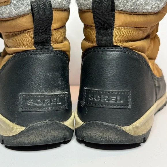 Sorel Tan and Black Winter Boots - Picture 7 of 9